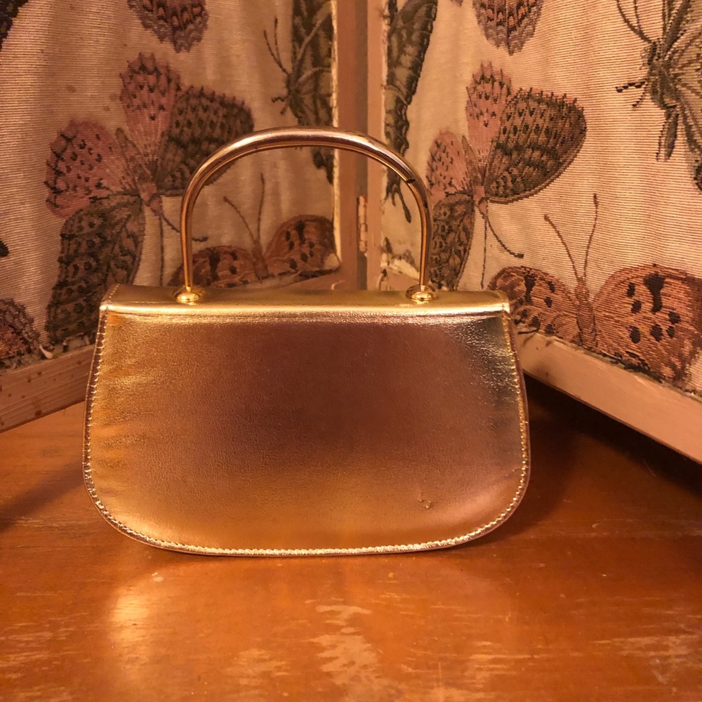 Vintage Gold Statement Clutch